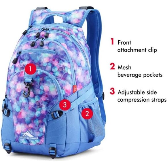 Multi-Compartment Loop Backpack: Water-Resistant Travel Companion for Active Use - Picture 3 of 8